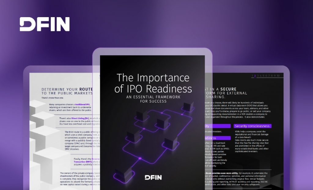 DFIN - Importance of IPO Readiness
